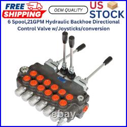 6 Spool, 21GPM Hydraulic Backhoe Directional Control Valve withJoysticks/conversion