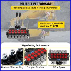 6 Spool Hydraulic Directional Control Valve 11 GPM 4500 PSI for Tractors 6 Spool Hydraulic Directional Control Valve 11 GPM 4500 PSI for Tractors