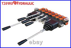 7 BANK Hydraulic Directional Valve 2x JOYSTICK 11gpm 40L 6x Double 1x Single ex