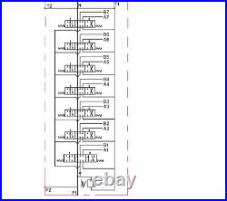 7 BANK Hydraulic Directional Valve 2x JOYSTICK 11gpm 40L 6x Double 1x Single ex