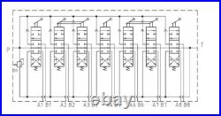 7 Bank Hydraulic Directional Valve for Forest Crane Logging Trailer 90L 2xJoy ex 7 Bank Hydraulic Directional Valve for Forest Crane Logging Trailer 90L 2xJoy ex