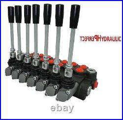 7 Spool Hydraulic Directional Control Valve 11gpm 40L Double Acting Cylinder DA