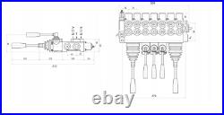 Details about   7 Spool Hydraulic Directional Control Valve 2x JOYSTICK 11gpm 40L 7x DA 
