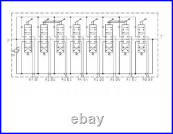 8 Bank Hydraulic Directional Valve for Forest Crane Logging Trailer 90L 2xJoy ex 8 Bank Hydraulic Directional Valve for Forest Crane Logging Trailer 90L 2xJoy ex
