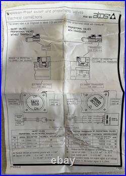 ATOS DHA-0631/2/M/7 24 DC/BT112554 Hydraulic Ex-Proof Solenoid Directional Valve