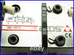 Atos DHU-0710/18 Hydraulic Directional Control Solenoid Stack Valve 3-Pos 110VDC