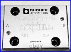 BUCHER HYDRAULICS EEX-WEV-43-D-6-3 115A COIL 2C52 Solenoid Directional Valve
