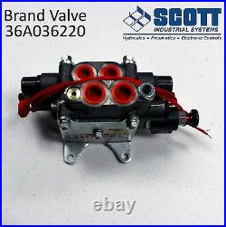 Brand Hydraulics AO10T4LRD2 Directional 4-Way Valve #10 SAE/Lever/Tandem/Detent 