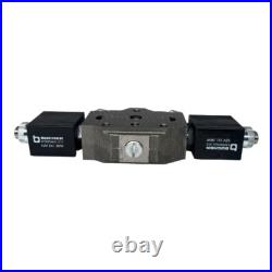 Bucher Hydraulics HDS11 64120 Control Block Directional Valve 2x Solenoids 12VDC Bucher Hydraulics HDS11 64120 Control Block Directional Valve 2x Solenoids 12VDC