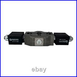 Bucher Hydraulics HDS11 64120 Control Block Directional Valve 2x Solenoids 12VDC Bucher Hydraulics HDS11 64120 Control Block Directional Valve 2x Solenoids 12VDC