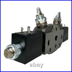 Bucher Hydraulics HDS11 64120 Control Block Directional Valve 2x Solenoids 12VDC Bucher Hydraulics HDS11 64120 Control Block Directional Valve 2x Solenoids 12VDC