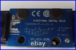 CONTINENTAL HYDRAULICS VSD03M-3F-G-42L-A Directional Control Valve (24VDC COILS)