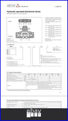 Cetop 8 Hydraulic Operated Directional Valve