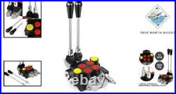 Compact Hydraulic Flow Control Valve, 2 Spool, 3600 PSI for Loaders & Tanks
