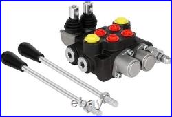 Compact Hydraulic Flow Control Valve, 2 Spool, 3600 PSI for Loaders & Tanks