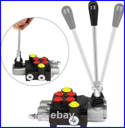 Compact Hydraulic Flow Control Valve, 2 Spool, 3600 PSI for Loaders & Tanks