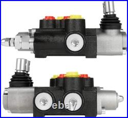 Compact Hydraulic Flow Control Valve, 2 Spool, 3600 PSI for Loaders & Tanks