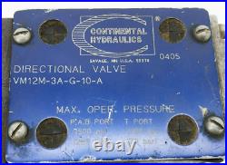 Continental Hydraulics VM12M-3A-G-10-A Directional Valve