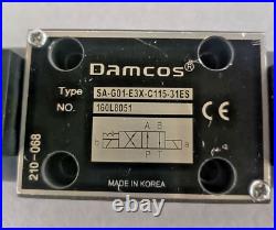 DAMCOS Hydraulic Directional valve 160L8051, Type SA G01 E3X C115 31ES