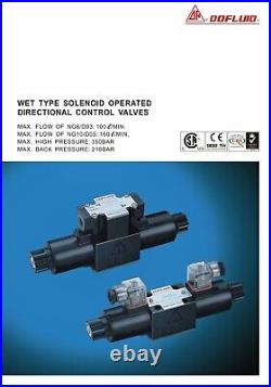 DFA-02-2B2-A220V-L-35 Dofluid Hydraulic Solenoid directional valve Cetop 3 NG6