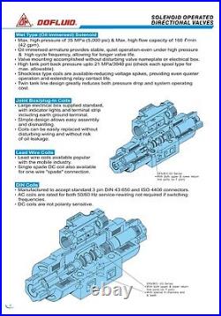 DFA-02-2B2-A220V-L-35 Dofluid Hydraulic Solenoid directional valve Cetop 3 NG6