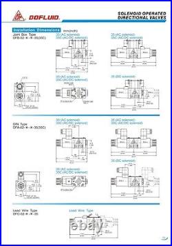 DFA-02-2B2-A220V-L-35 Dofluid Hydraulic Solenoid directional valve Cetop 3 NG6