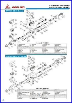 DFA-02-2B2-A220V-L-35 Dofluid Hydraulic Solenoid directional valve Cetop 3 NG6