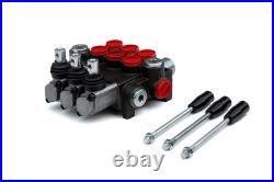 Directional Control Valve, 10 GPM, 4 Way 3 Pos, 3 Spool, Tandem Center