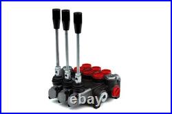 Directional Control Valve, 10 GPM, 4 Way 3 Pos, 3 Spool, Tandem Center