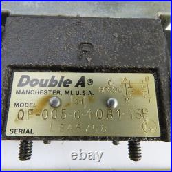 Double A QF-005-C-10B1-TSP Hydraulic Directional Double Solenoid Valve 115V Coil