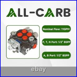 Double Acting Hydraulic Directional Control Valve, 2 Spool, 3600PSI Performance