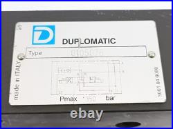 Duplomatic 0105076 Hydraulic Directional Control Valve With C22-D24K1/10