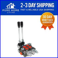 Durable 11 GPM Hydraulic Valve 2 Spool Double Acting for Loaders & Splitters Durable 11 GPM Hydraulic Valve 2 Spool Double Acting for Loaders & Splitters