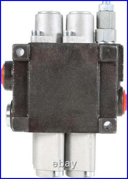 Durable 11 GPM Hydraulic Valve 2 Spool Double Acting for Loaders & Splitters Durable 11 GPM Hydraulic Valve 2 Spool Double Acting for Loaders & Splitters