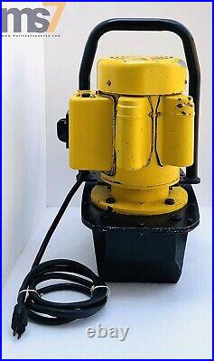 ENERPAC ZE3 404M4B ELECTRIC HYDRAULIC PUMP With4-WAY VALVE 700 BAR/10,000 PSI 115V