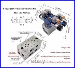 Electromagnetic Directional Control Valve Hydraulic Control Valve Assembly