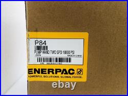 Enerpac P84 Ultima Hydraulic Hand Pump For Double Acting Cylinder 4 Way Valve Enerpac P84 Ultima Hydraulic Hand Pump For Double Acting Cylinder 4 Way Valve