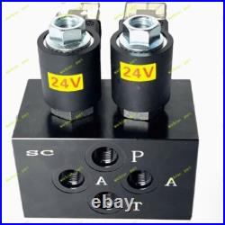 Excavator Electronically controlled Hydraulic Solenoid Valve 24V Two-way Valve Excavator Electronically controlled Hydraulic Solenoid Valve 24V Two-way Valve