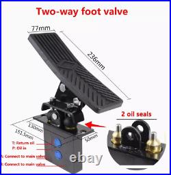 Excavator Hydraulic Foot Pedal Breaker Hammer Two-way Foot Valve Control Valve