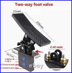 Excavator Hydraulic Foot Pedal Breaker Hammer Two-way Foot Valve Control Valve