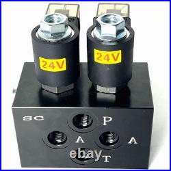 Excavator Quick Change Connector Hydraulic Solenoid Valve 12V 24V One-way Valve