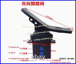 Excavator Tool Foot Pilot Valve Hydraulic Foot Pedal Joystick Control Valve Part