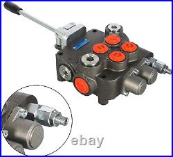 Findmall 2 Spool 21 GPM 3625 PSI Hydraulic Directional Control Valve, SAE Ports