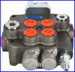 Findmall 2 Spool 21 GPM 3625 PSI Hydraulic Directional Control Valve, SAE Ports