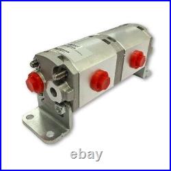 Geared Hydraulic Flow Divider 2 Way Valve, 1.6cc/Rev, without Centre Inlet