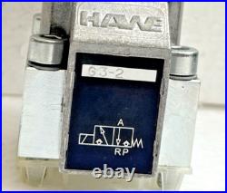 HAWE G3-2 Hydraulic Directional Seated Valve 7500003800 24V DC G-3-2-G 24