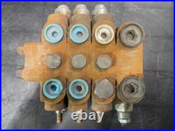 HYFL024 3 Spool Hydraulic Directional Control Valve Double Acting 6 way