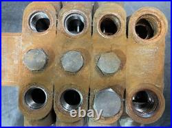 HYFL024 3 Spool Hydraulic Directional Control Valve Double Acting 6 way