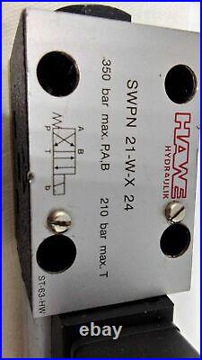 Hawe Hydraulik SWPN 21-W-X 24 Directional Spool Valve Hydraulic Valve