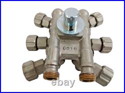 Heavy Duty 8-Way Hydraulic Pneumatic Valve Distributor Block